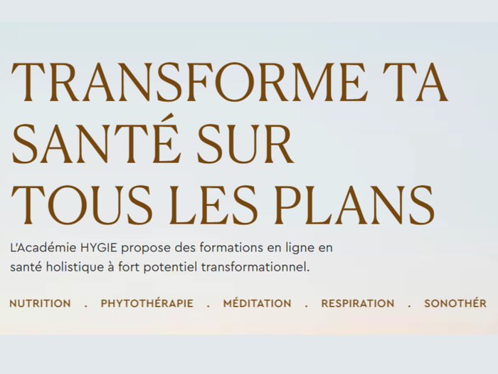 La formation qui permet de devenir responsable de sa santé
